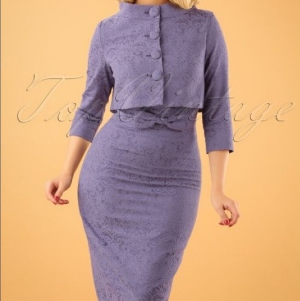 Lindy Bop Maybelle Twin Set Wiggle Dress